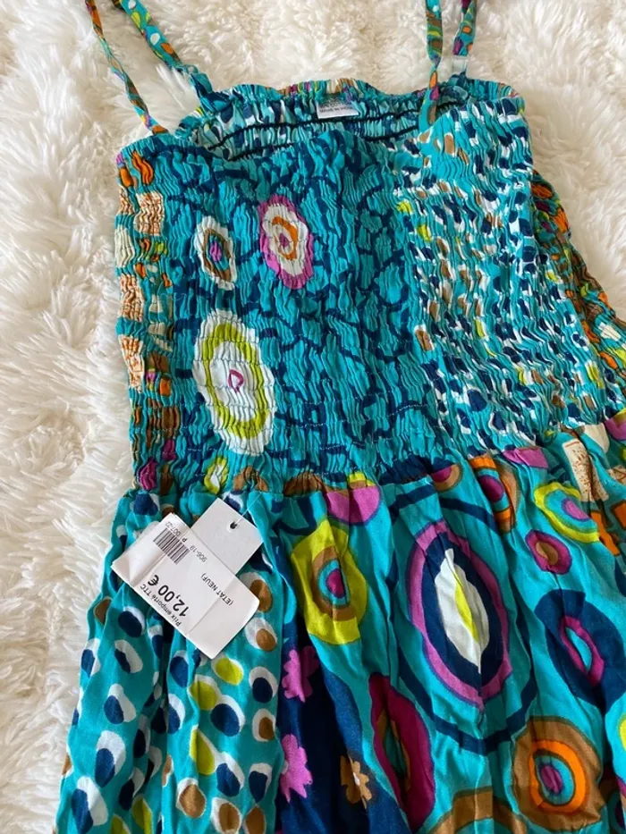 Jolie robe à motifs coloré taille unique - photo numéro 2