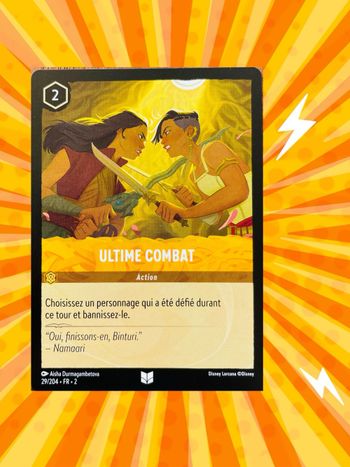 Carte Disney Lorcana Action Ultime Combat 29/204 FR.2