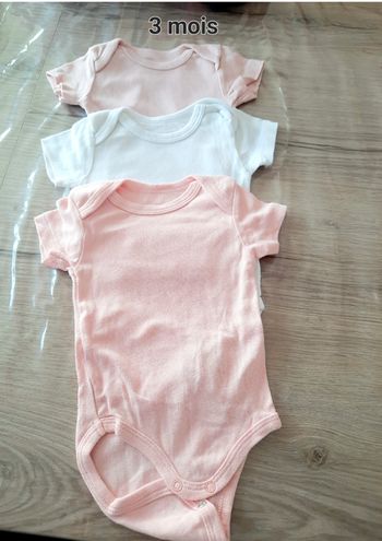 Lot de 3 bodys Kiabi