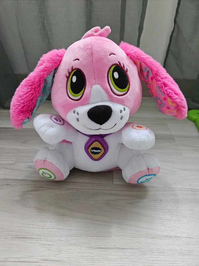 Mon animal peluche interactive rose