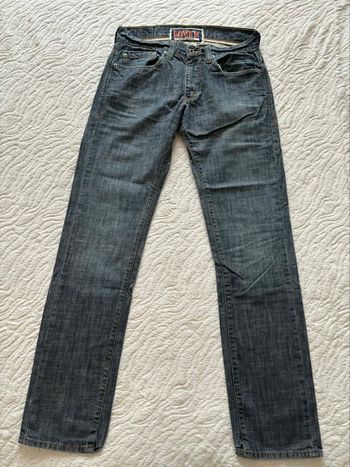 Jean Levi’s 511 skinny homme bleu brut délavé stonewashed 2000s taille W30 M/40 L32 rare US