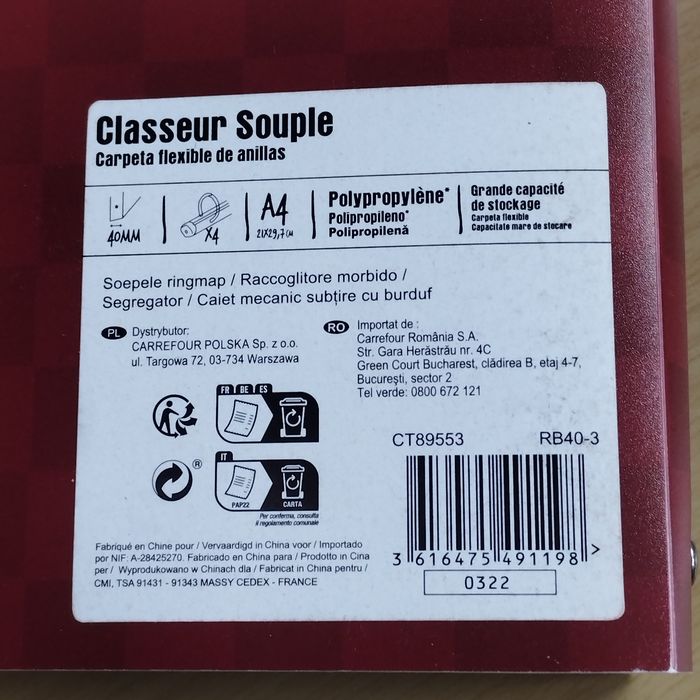 Classeur souple 4 anneaux Harry Potter Neuf - photo numéro 7