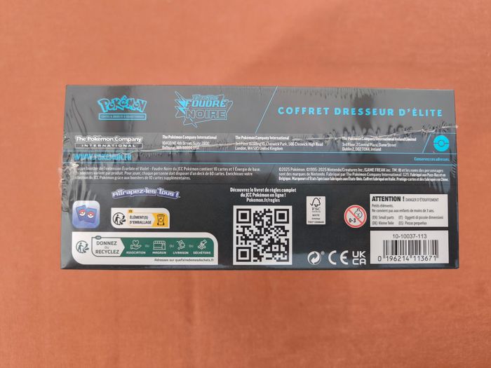 ETB Foudre  noire 10.5 Pokemon - photo numéro 6