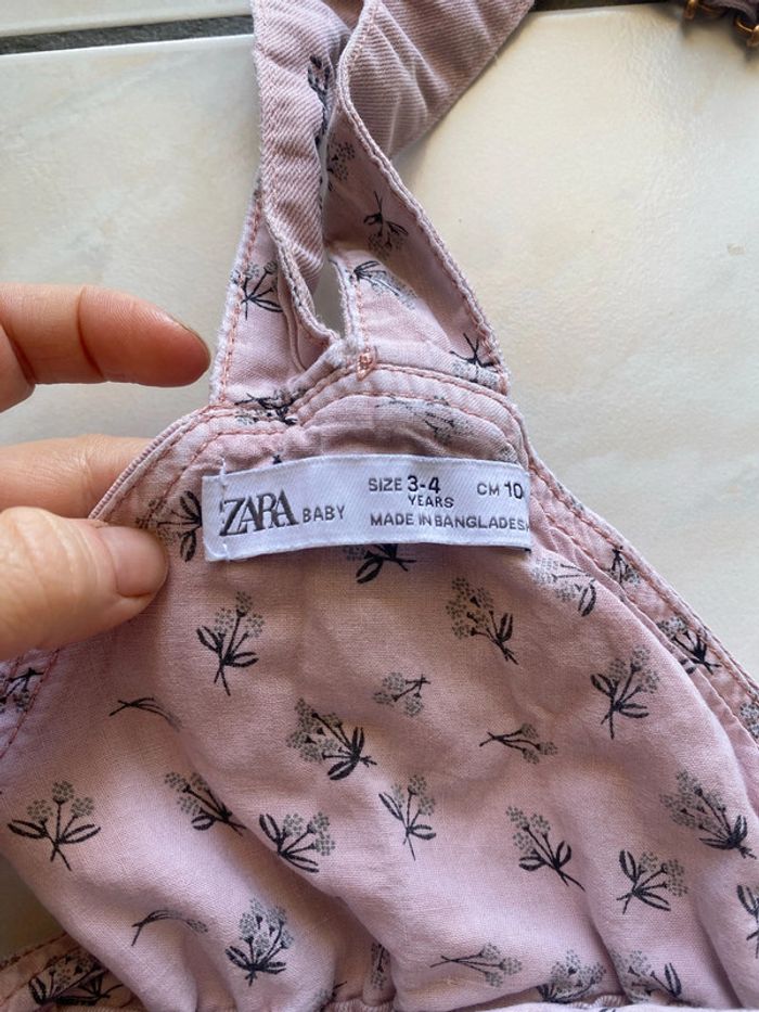 Salopette de fille, rose, Zara trois–quatre ans - photo numéro 2