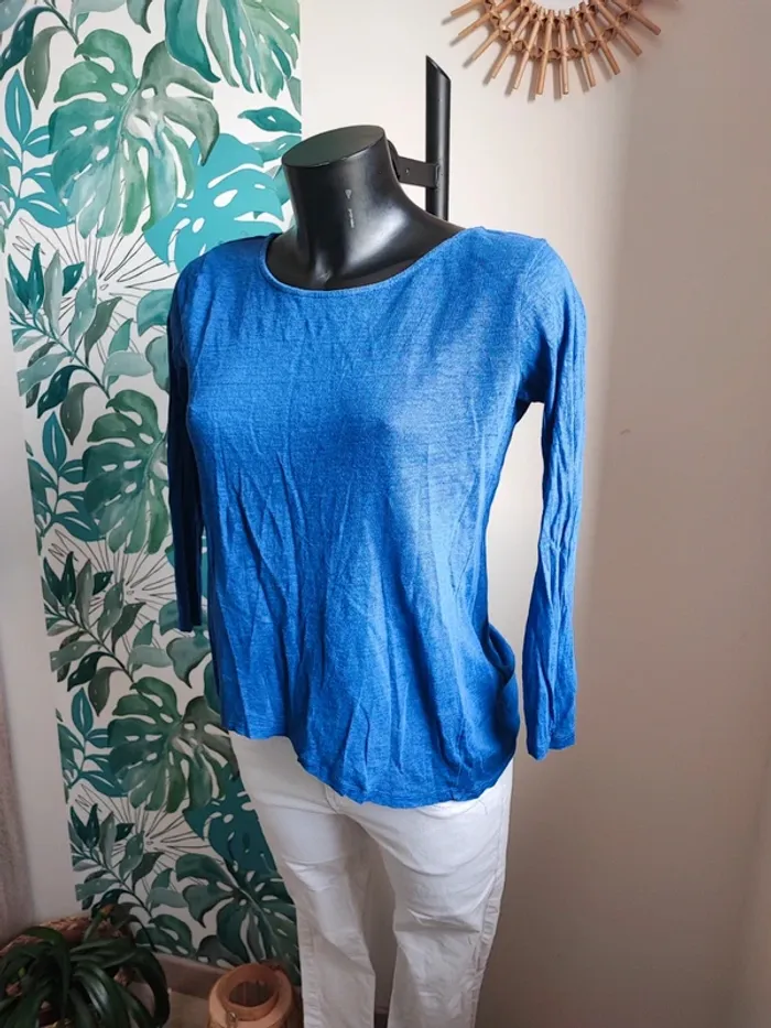 Haut bleu électrique taille S - photo numéro 2