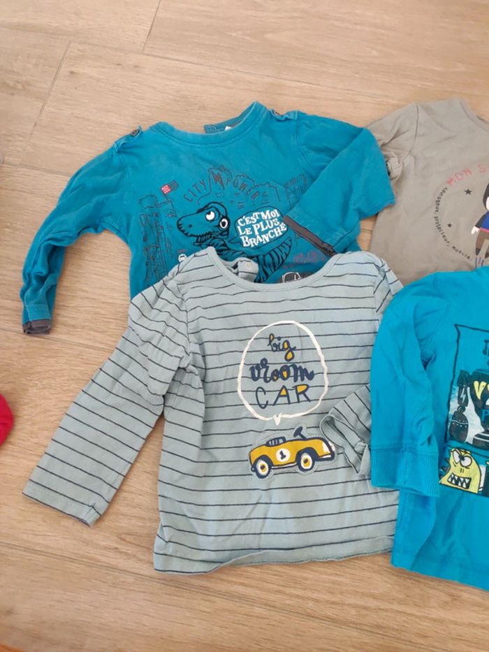 Lot de 4 t-shirts manches longues 24 mois - photo numéro 2