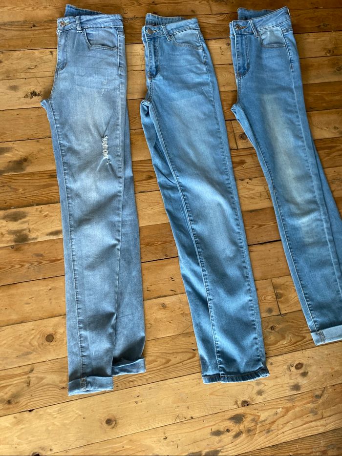 Lot 3 jeans skinny taille haute S 36 Shein - photo numéro 5