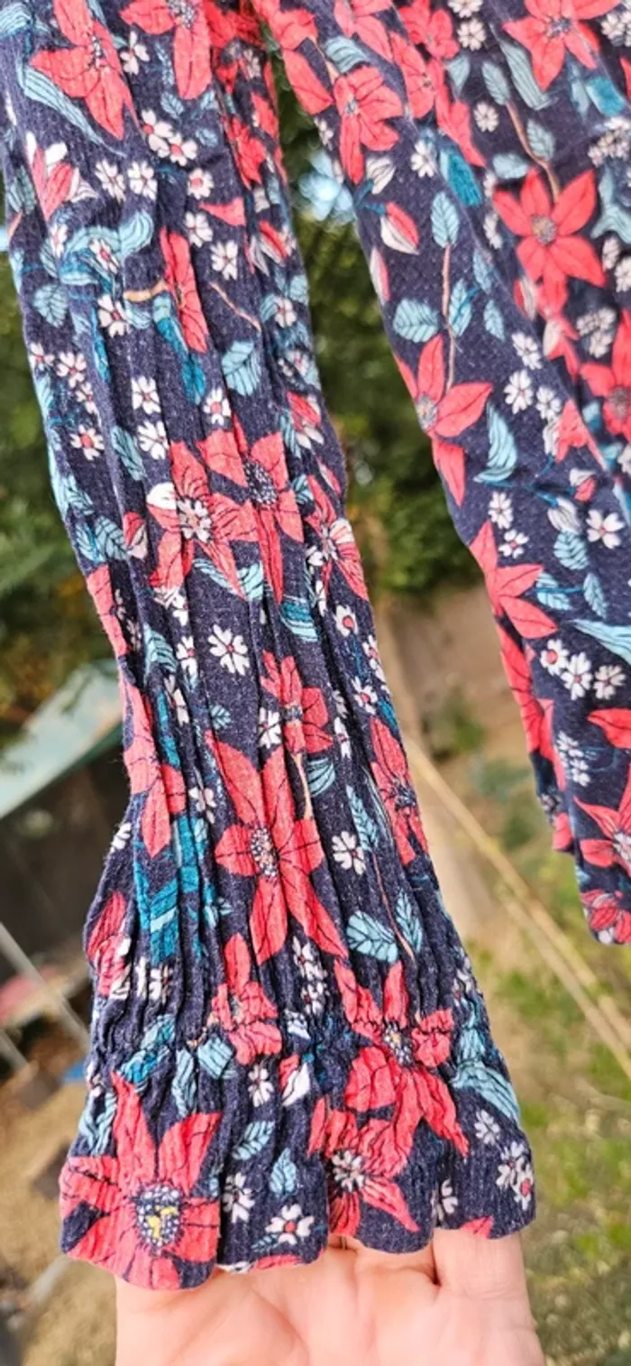 Blouse 6 ans fleurie - photo numéro 3