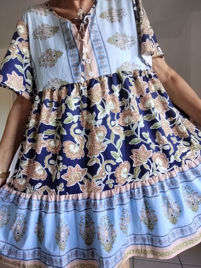 Robe 👗 satiné Bohème Vintage - photo numéro 7