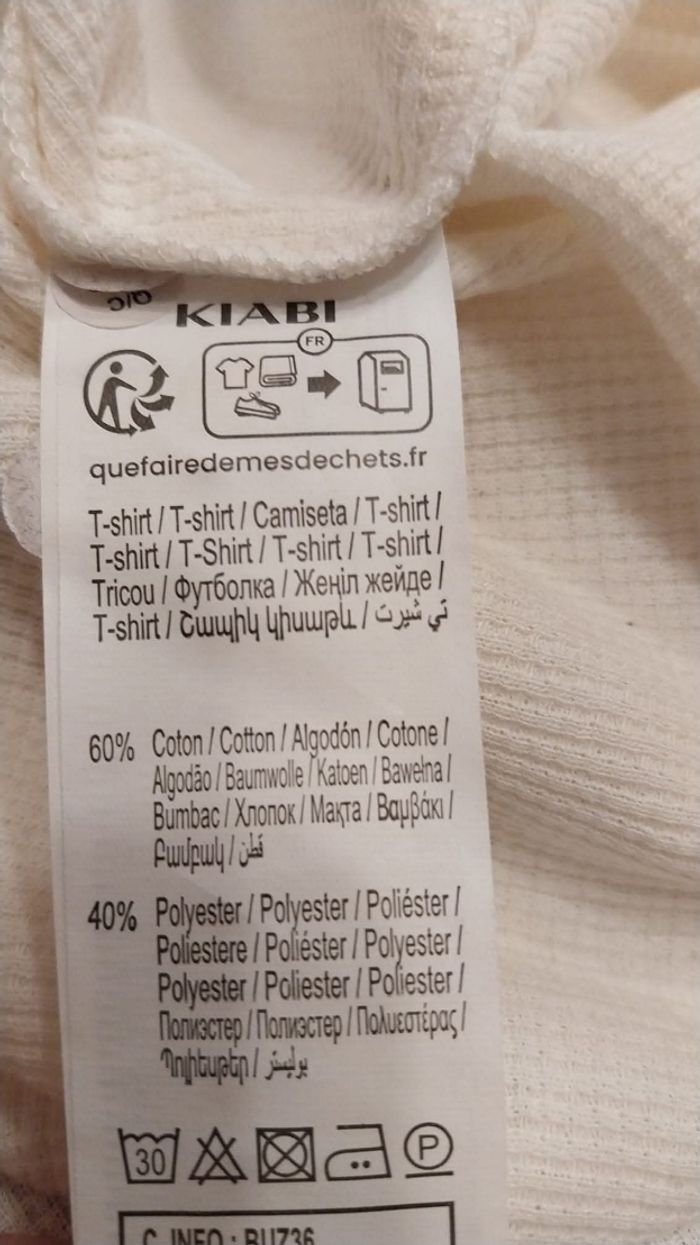Tee-shirt homme T.6XL Kiabi - photo numéro 5