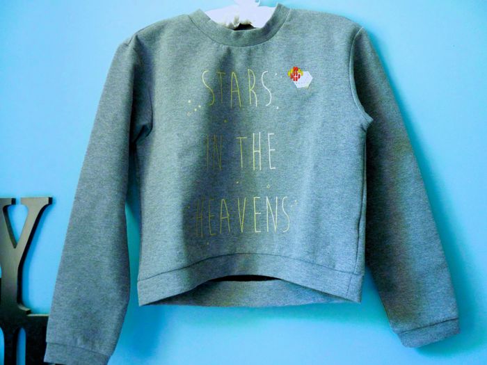 Pull fille catimini 12 ans gris "stars in the heavens" Neuf