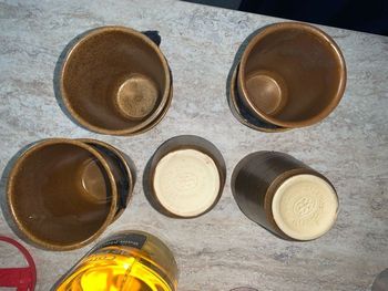 Lot tasses.   grès Digoin