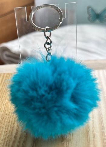 Porte clé pompon fourrure