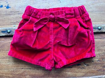 Short velours 12 mois