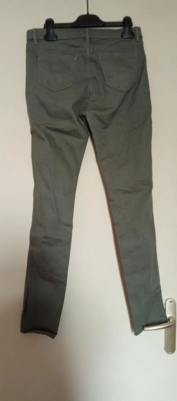 Pantalon kaki - Camaïeu - Taille S - photo numéro 2