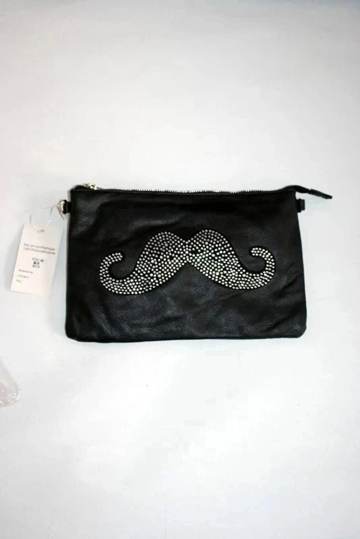 Sac à main ou pochette noire neuve étiquetée - photo numéro 3