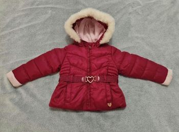 Manteau hiver Sergent Major rouge fille 2 ans