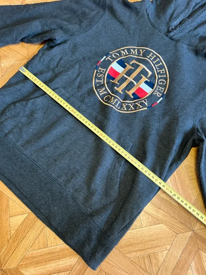 Pull homme sweat homme sweat à capuche Tommy Hilfiger taille 38 taille M - photo numéro 7