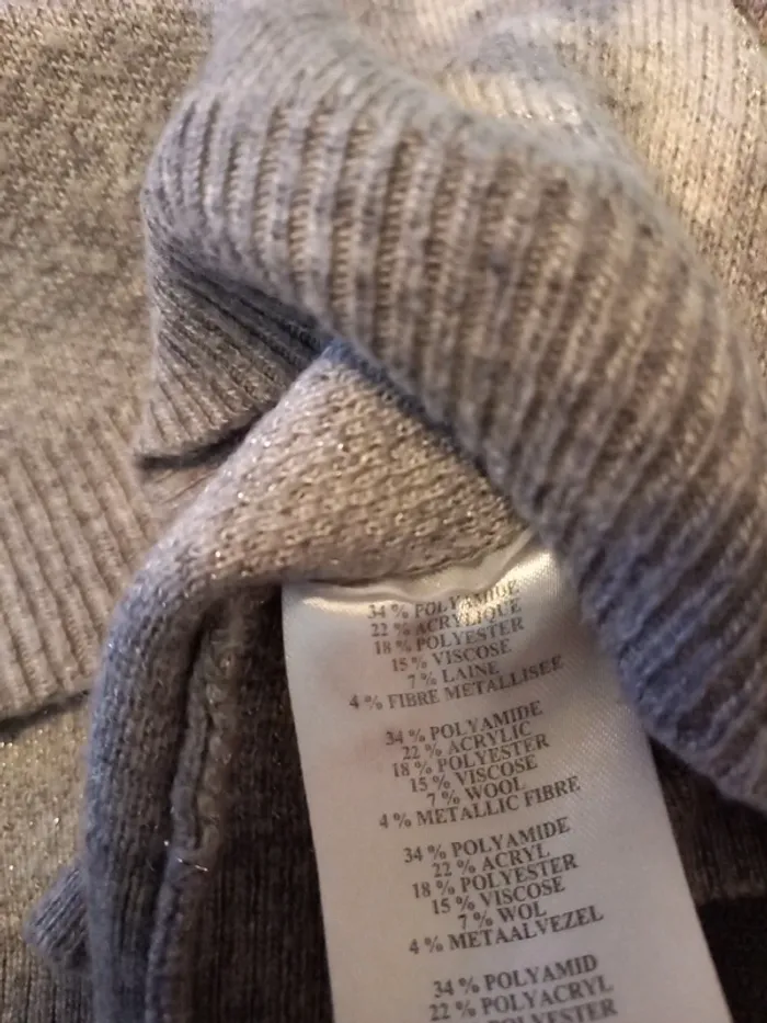 Pull gris femme T34/36 - photo numéro 17