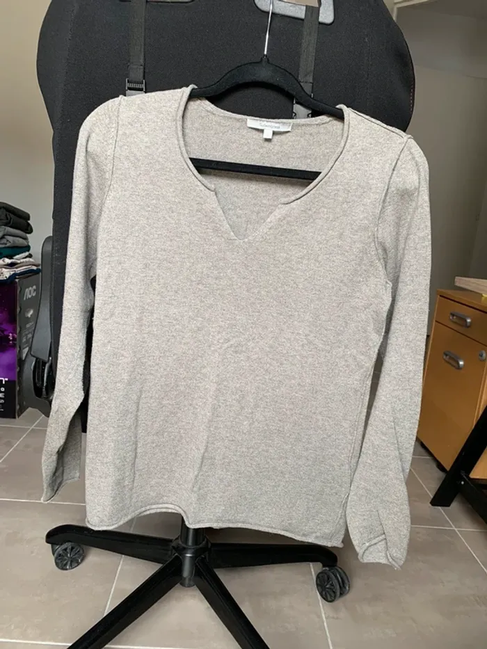 Pull gris Sud Express