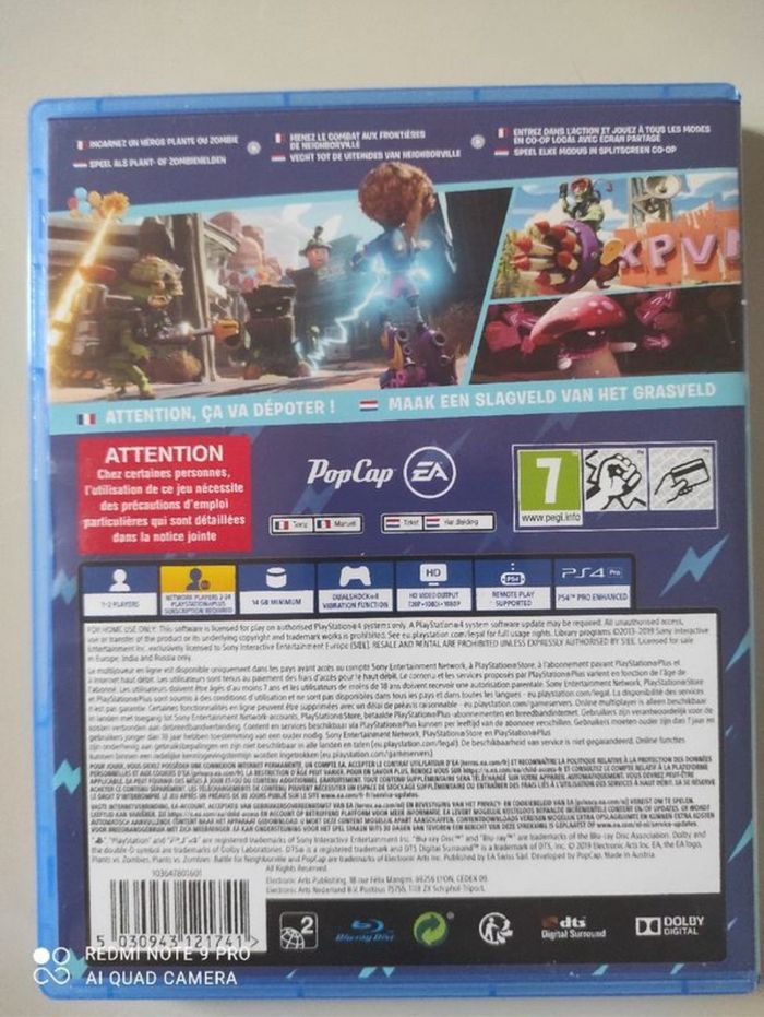 Jeux PS4 plants vs zombies battle for neighborville - photo numéro 2