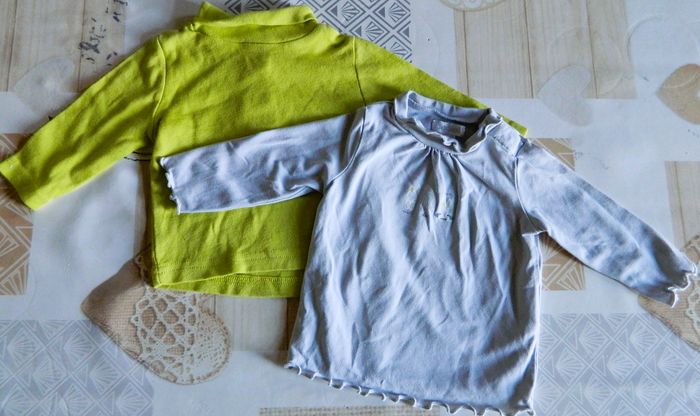 Lot de 2 sous pulls bébé fille "Okaïdi,Madi" T 3 mois
