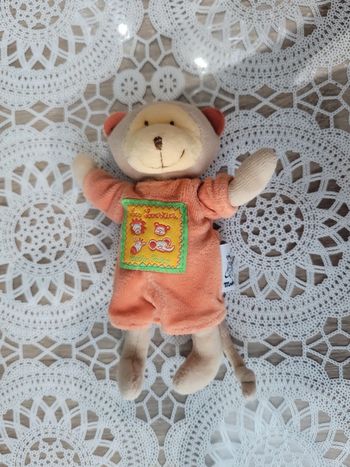 Doudou hochet singe Les loustics de Moulin Roty