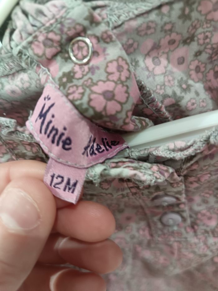 Blouse bébé Mini Adélie 12M – Rose fleuri - photo numéro 2