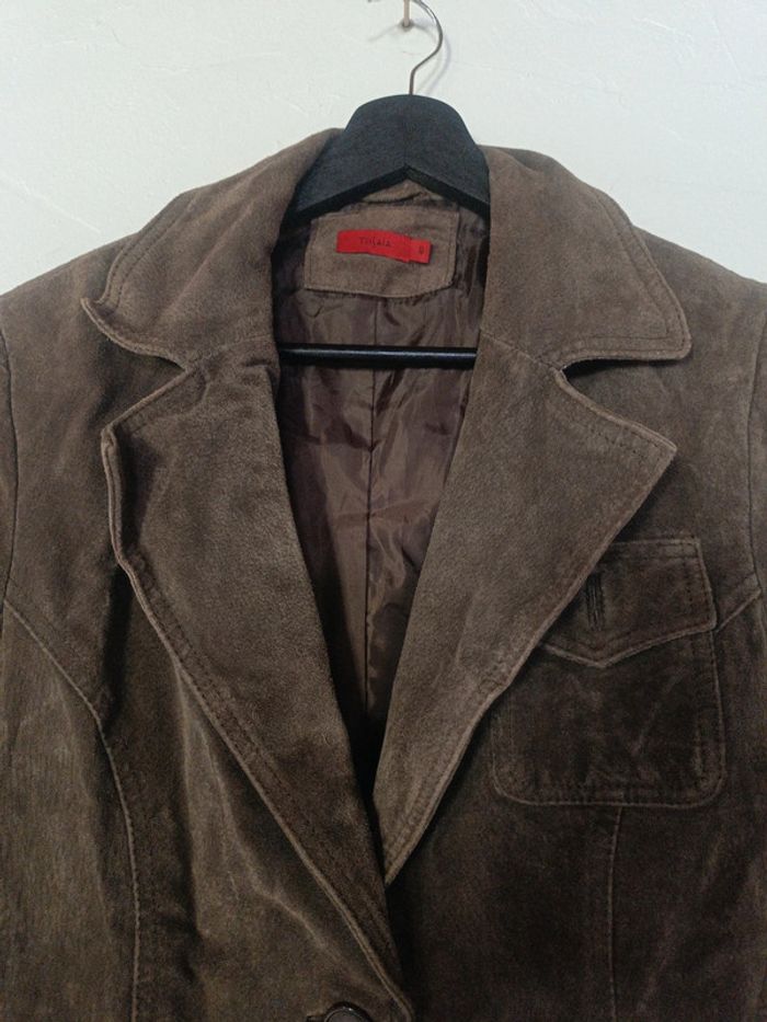 Blouson en daim T40 en très bon état - photo numéro 2