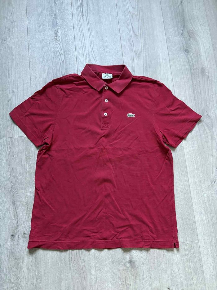 Polo manche courte rouge Lacoste L - photo numéro 4