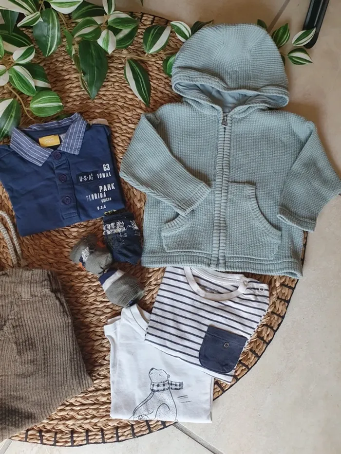 Lot vêtements bébé garçon taille 12 mois 1 ans - photo numéro 4
