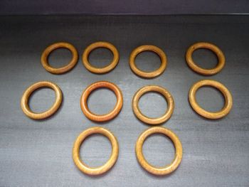 Lot 10 anneaux tringle à rideaux