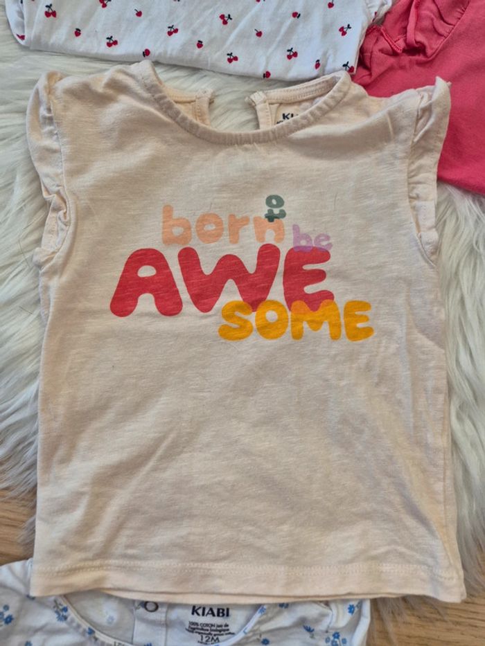 🌸 Lot 2 leggings et 4 t-shirts Kiabi 12 mois - photo numéro 8