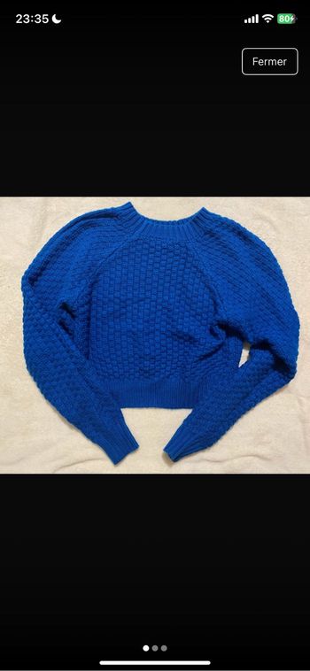 Pull en laine bleu - Jennyfer