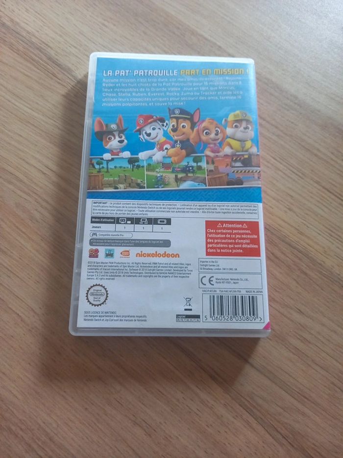 Jeu switch Paw patrol - photo numéro 2