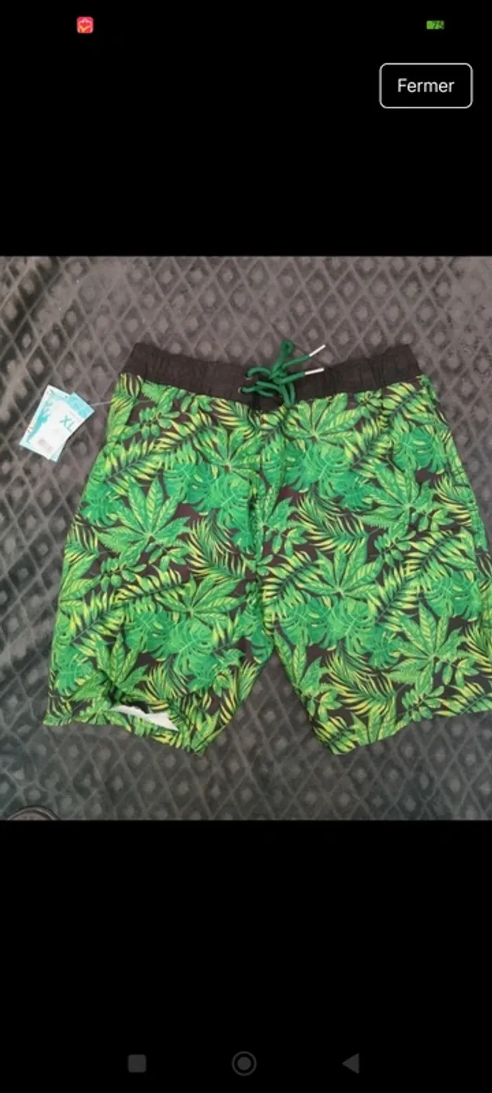 Short homme neuf étiqueté