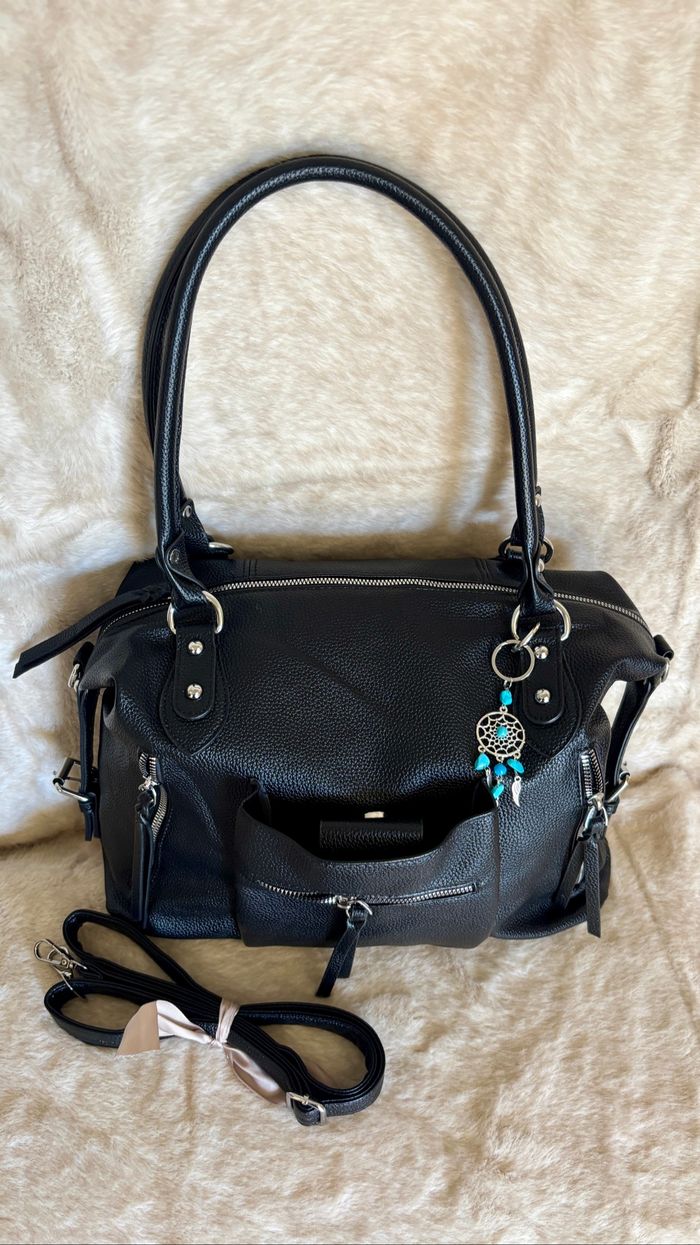 Sac à main tendance vintage coup de cœur intemporel esprit rock - photo numéro 3