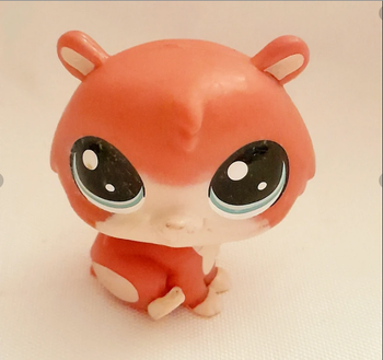 Figurine Littlest Pet Shop Hamster roux