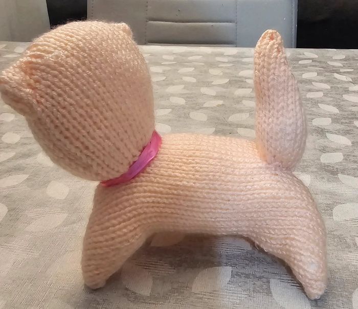 Peluche chat en laine - photo numéro 2