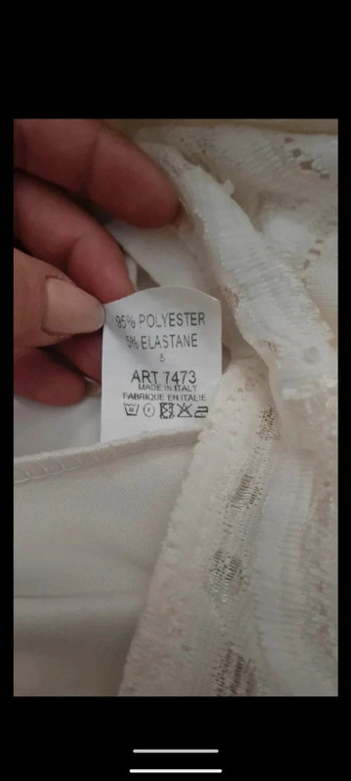 Robe blanche dentelle - photo numéro 6
