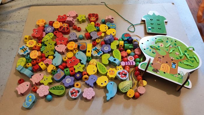 jeu perles bois - photo numéro 2