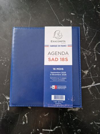 Agenda Exacompta bleu neuf