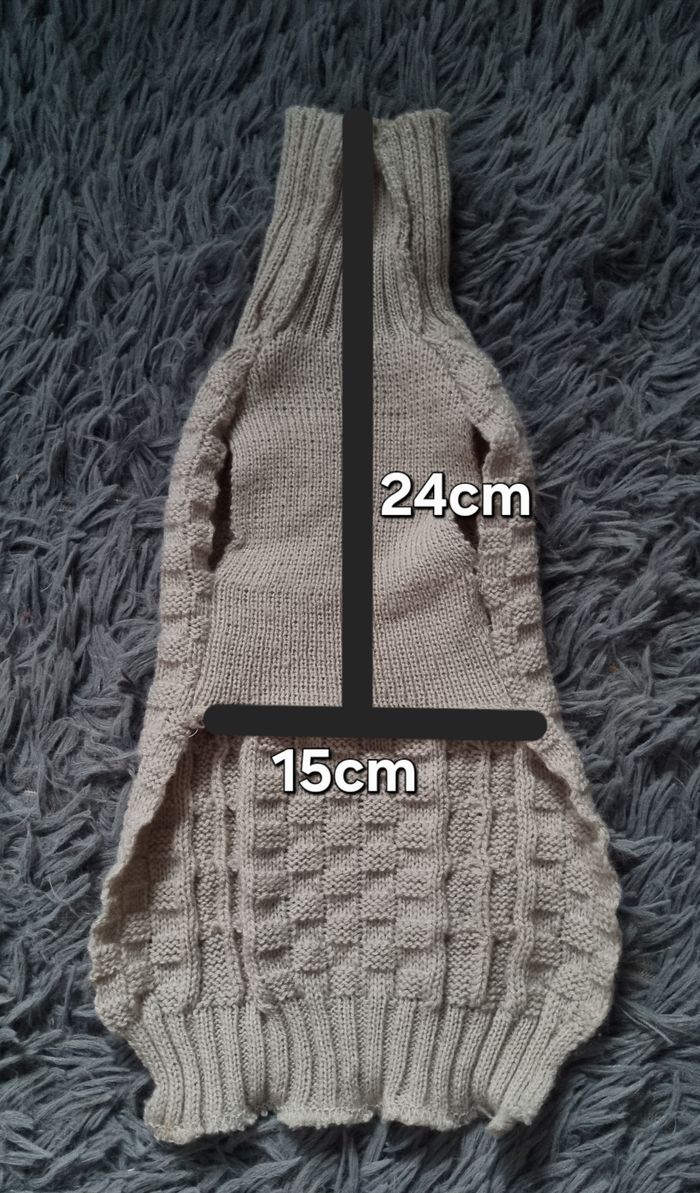 Pull tricot crème taille XS chien ou chat - photo numéro 4