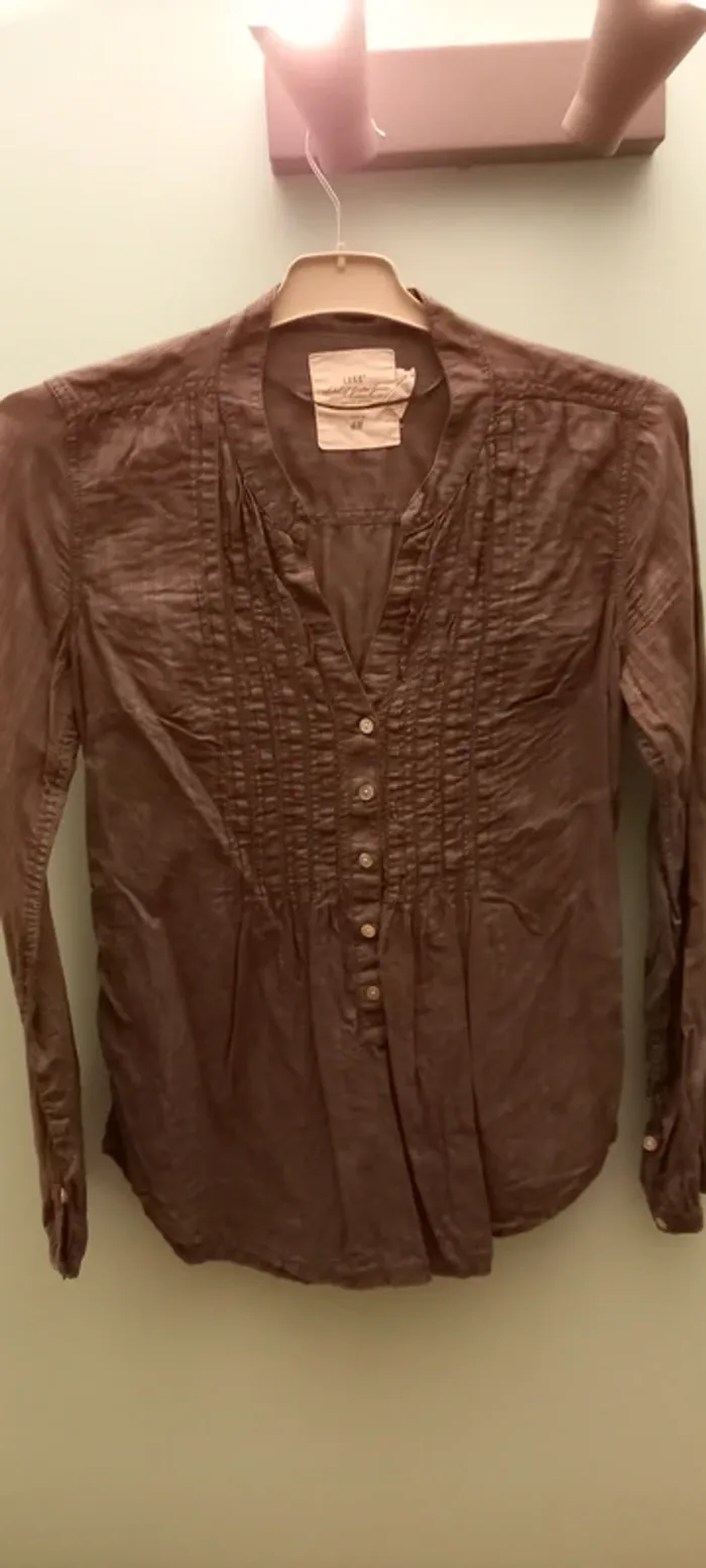 Chemisier blouse gris