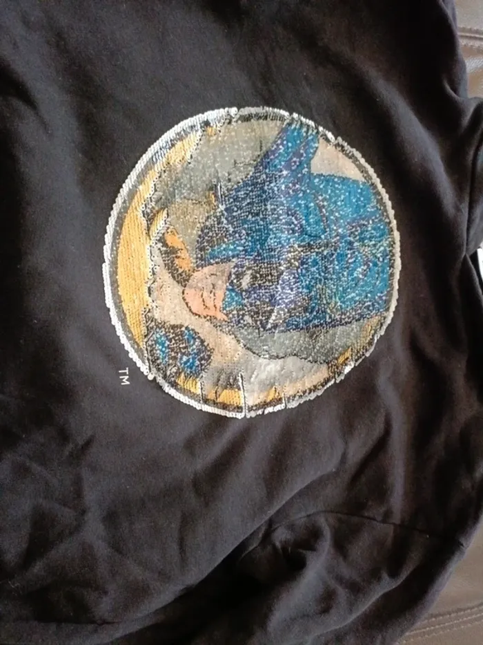 Superbe sweat mango 11 ans batman  a capuche - photo numéro 3