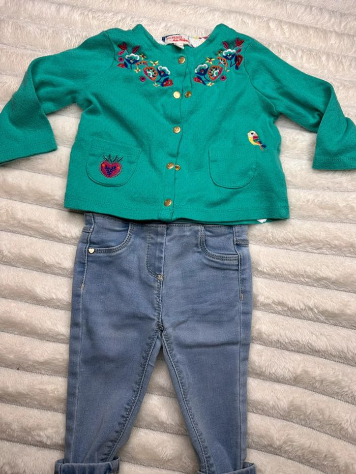 Ensemble jeans et gilet