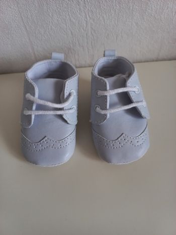 Chaussures cérémonies blanches 0/1 mois