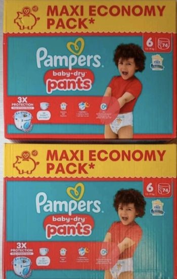 Couches pampers baby-dry pants T6 