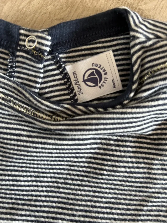Robe manches courtes marinière Petit Bateau - photo numéro 2