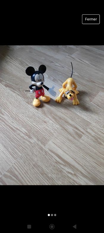 Lot figurine Mickey et pluto